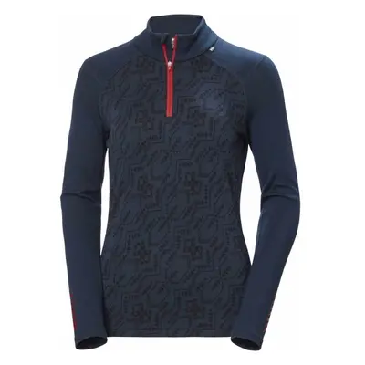 Helly Hansen W LIFA MERINO MIDWEIGHT GRAPHI Női felső, sötétkék, méret