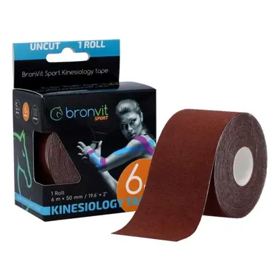 BronVit SPORT KINESIO TAPE CLASSIC Kineziológiai tapasz, barna, méret