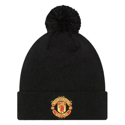 New Era WORDMARK BOBBLE BEANIE MANCHESTER UNITED Gyerek téli sapka, fekete, méret