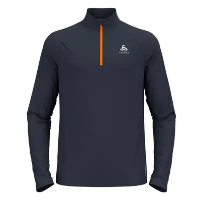 Odlo 1/2 ZIP ESSENTIAL CERAMIWARM Férfi pulóver, sötétszürke, méret