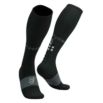 Compressport FULL SOCKS OXYGEN Kompressziós térdzokni futáshoz, fekete, méret