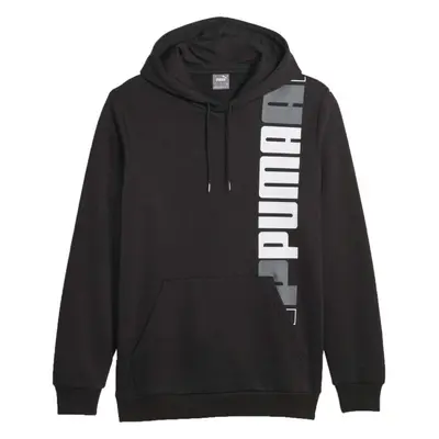 Puma ESSENTIALS + LOGO LAB HOODIE FL Férfi pulóver, fekete, méret