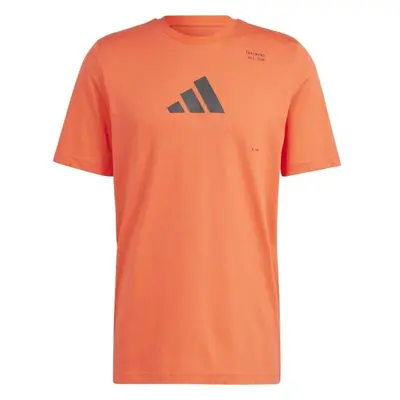 adidas TRAINING CAT G T Férfi póló sportoláshoz, narancssárga, méret