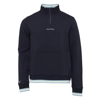 NAUTICA BANFF ZIP TOP Férfi pulóver, sötétkék, méret