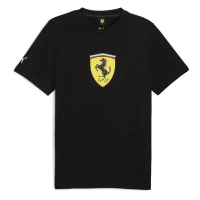 Puma FERRARI RACE COLORED BIG SHIELD TEE Férfi póló, fekete, méret