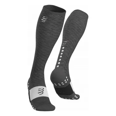 Compressport FULL SOCKS RECOVERY Kompressziós térdzokni, szürke, méret