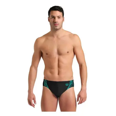 Arena SWIM BRIEF GRAPHIC Férfi fecske úszónadrág, fekete, méret