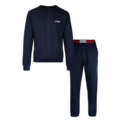 Fila IN COTTON BRUSHED FLEECE Férfi pizsama, sötétkék, méret