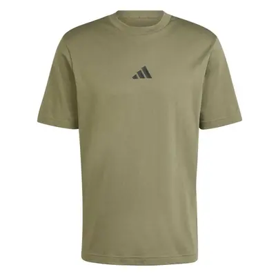 adidas ESSENTIALS SMALL LOGO Férfi póló, khaki, méret