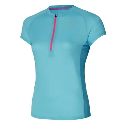 Mizuno TRAIL DRYAEROFLOW HZ TEE Női futópóló, világoskék, méret