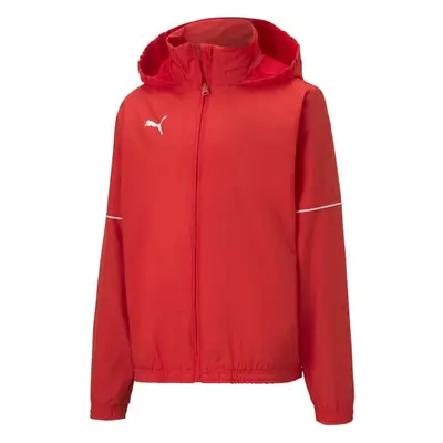 Puma TEAM GOAL RAIN JACKET JR Gyerek sportos kabát, piros, méret