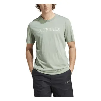 adidas TERREX CLASSIC LOGO TEE Férfi póló, világoszöld, méret