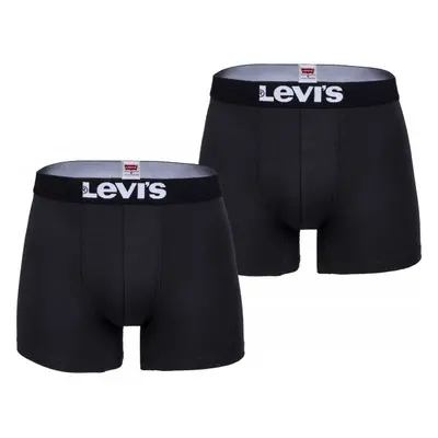 Levi's® MEN SOLID BASIC BOXER 2P Férfi boxeralsó, fekete, méret