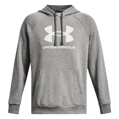 Under Armour RIVAL FLEECE LOGO HD Férfi pulóver, szürke, méret