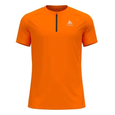 Odlo AXALP TRAIL T-SHIRT CREW NECK S/S 1/2 ZIP Férfi póló, narancssárga, méret