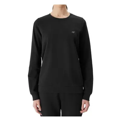 4F SWEATSHIRT BASIC Női pulóver, fekete, méret