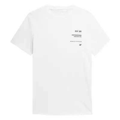 4F MEN´S T-SHIRT Férfi póló, fehér, méret