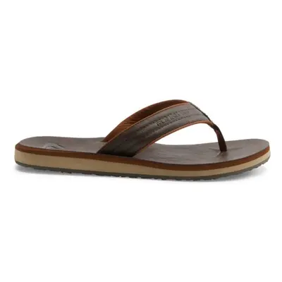 Quiksilver CARVER NUBUCK Férfi flip-flop papucs, barna, méret