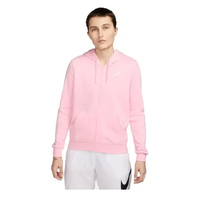 Nike NSW CLUB FLC FZ HOODIE STD Női pulóver, rózsaszín, méret