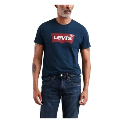 Levi's® GRAPHIC SET-IN NECK Férfi póló, sötétkék, méret