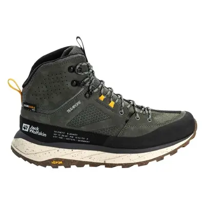 Jack Wolfskin TERRAQUEST TEXAPORE MID Férfi túracipő, zöld, méret