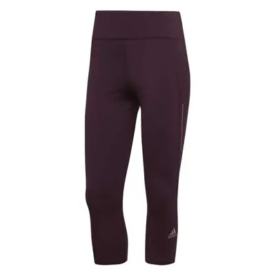 adidas OTR 3/4 TGT Női leggings futáshoz, bordó, méret