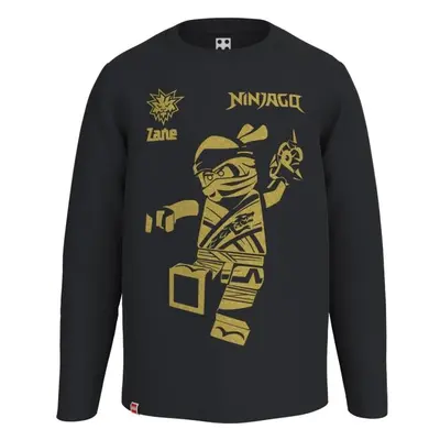 LEGO® kidswear T-SHIRT L/S Fiú felső, fekete, méret