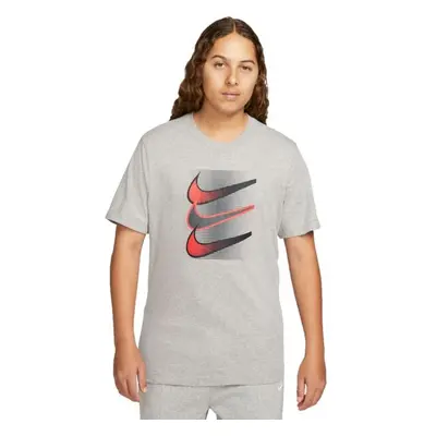 Nike NSW TEE 12MO SWOOSH Férfi póló, szürke, méret