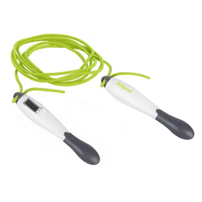 Fitforce DIGI JUMP ROPE Digitális ugrálókötél, világoszöld, méret