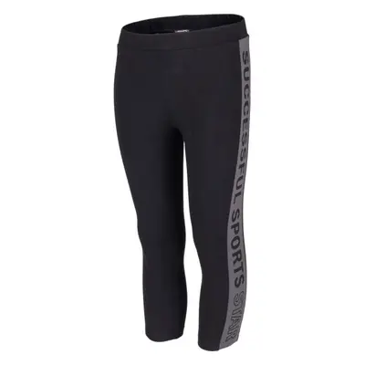 Lewro VAIVA Lány 3/4-es leggins, fekete, méret