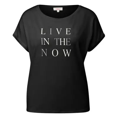 s.Oliver RL T-SHIRT Női póló, fekete, méret