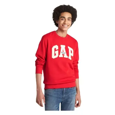 GAP CREWNECK LOGO Férfi pulóver, piros, méret