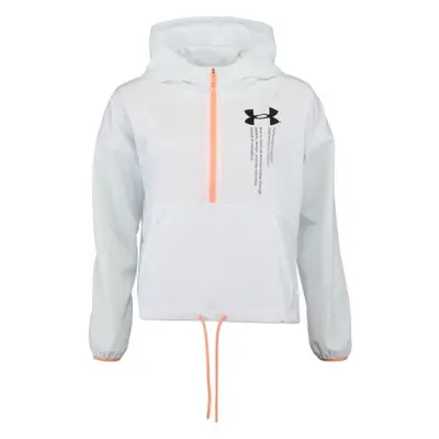 Under Armour WOVEN GRAPHIC JACKET Női kabát edzéshez, fehér, méret