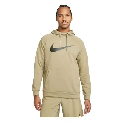 Nike DRY HOODIE PO SWOOSH Férfi pulóver edzéshez, bézs, méret