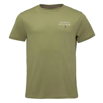 Tommy Hilfiger TH ORIGINAL-CN SS TEE LOGO Férfi póló, khaki, méret