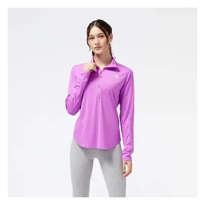 New Balance ACCELERATE HALF-ZIP Női pulóver, lila, méret