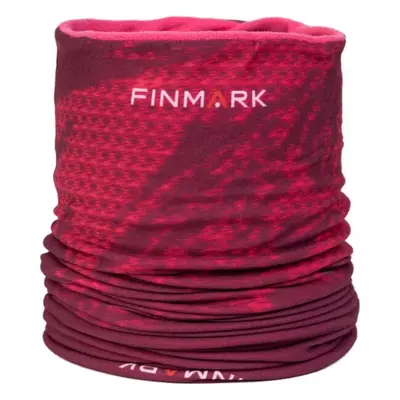 Finmark FSW-208 Női multifunkcionális kendő fleece béléssel, rózsaszín, méret