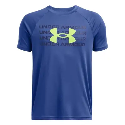 Under Armour TECH LOGO Fiú póló, kék, méret