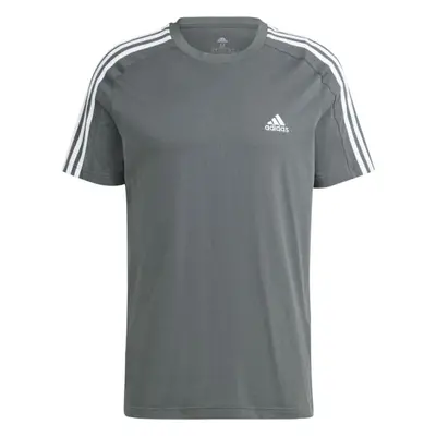 adidas 3-STRIPES SJ TEE Férfi póló, sötétzöld, méret