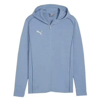 Puma TEAMFINAL CASUALS HOODED JACKET Férfi sportos pulóver, világoskék, méret