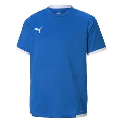 Puma TEAM LIGA JERSEY JR Férfi futballpóló, kék, méret