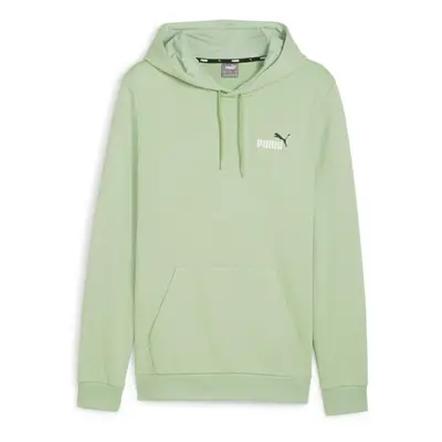 Puma ESSENTIALS + COL SMALL LOGO HOODIE Férfi pulóver, világoszöld, méret