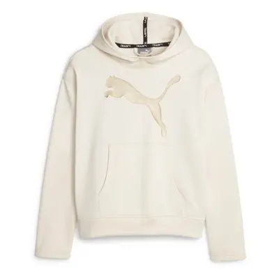 Puma TRAIN FAVORITE PWR FLEECE PO HOODIE Női pulóver, bézs, méret