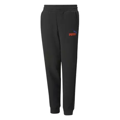 Puma ESS + COL LOGO PANTS FL B Fiú melegítőnadrág, fekete, méret