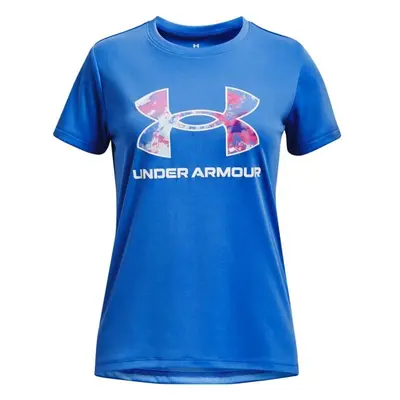 Under Armour TECH SOLID PRINT FILL BL SSC Lány póló, kék, méret