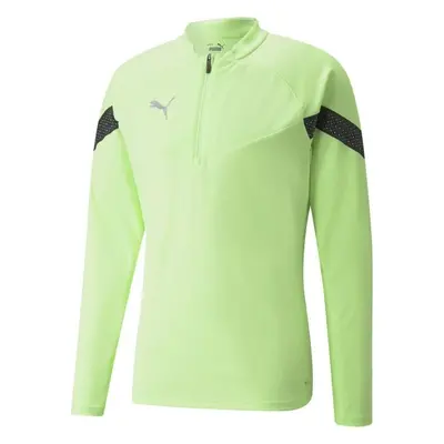 Puma TEAMFINAL TRAINING 1/4 ZIP TOP Férfi sportfelső, világoszöld, méret