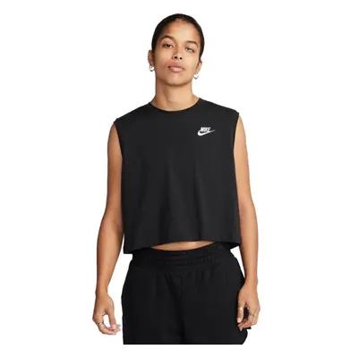 Nike SPORTSWEAR CLUB Női top, fekete, méret