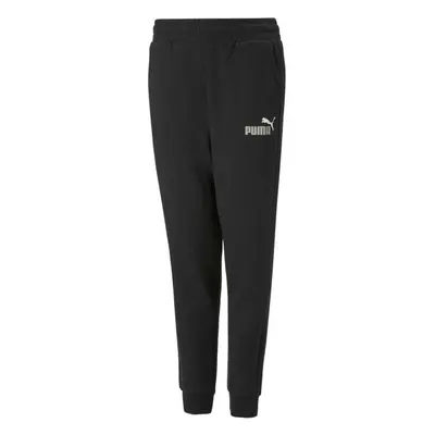 Puma ESS + COL LOGO PANTS FL B Fiú melegítőnadrág, fekete, méret