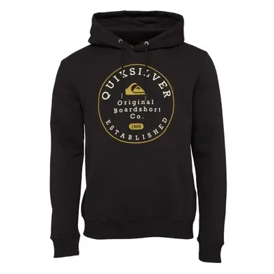 Quiksilver CIRCLE TRIM HOOD Férfi pulóver, fekete, méret