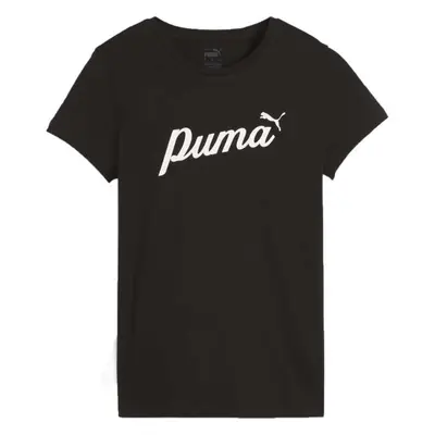 Puma ESSENTIALS + BLOSSOM SCRIP TEE Női felső, fekete, méret